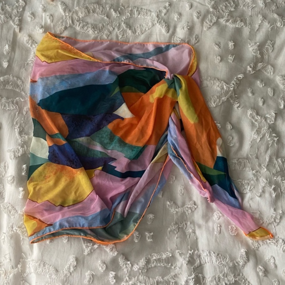 Bikini bathing suit and sarong cover up bundle